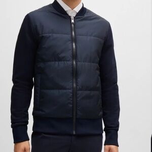 BOSS Zip UP SWEATSHIRT IN AND TECHNICAL
FABRIC‎